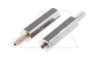 Стойка металлическая резьбовая h=100mm, d=12mm, с резьбой M8