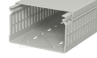 Перфокороб LK4 N 60100, органайзер для шкафов, 60 x 100 мм (глубина х ширина крышки), L=2000мм, RAL 7030 серый