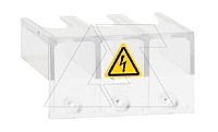 Крышка защитная OTS63T3 для OT63...80F3/F3C/FT3, 3P прозрачная защелк. IP20