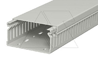 Перфокороб LK4 40080, органайзер для шкафов, 40 x 80 мм (глубина х ширина крышки), L=2000мм, RAL 7030 серый