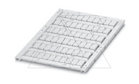 Маркировка для клеммных модулей UCT-TM 6 для клемм 6,2mm, 60 элементов, PC, белая