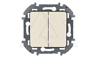 Inspiria - Выключатель двухклавишный (сл.кость)