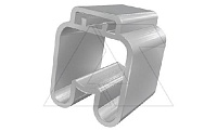 Держатель маркировки проводника PMF-04 90420, продевание, D кабеля 6-10mm, 10-25mm2, длина 15mm, PVC, прозрачный (упак. 1000шт.)