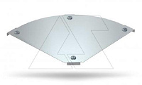 Крышка DFBM 90 100 FS секции угловой горизонтальной 90°, для лотка шириной 100мм, конв. оцинк.