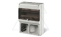 Щит комбинированный навесной M400, 16M + 2х 136x125, 328x400x140mm, IP66, серия DOMINO
