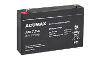 Батарея аккумуляторная Acumax AM7.2-6, T1, 6V/7.2Ah, 94(100)x151x34 HxLxW, 1.1kg, 6-9 лет