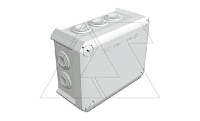 Коробка распред. T 100, без клемм, IP66, 150х116х67мм, 10 вводов М25, Halogen Free, серый, полипропилен