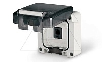 Розетка встраиваемый информационная RJ45 кат.6, M95(95x95mm), IP66, серия PROTECTA