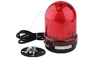 Колонна сигнальная (маяк) TL-90 в сборе, красный, мигающий, 220VAC/≤33mA, IP65, d=90mm, нижнее подключение