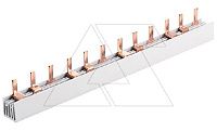Шинка гребенчатая P-3L/210/10, тип штырь, 3P-12Mod., 10mm², 63A, 230/415V, 210mm