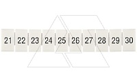 Маркировка клеммных модулей CA509/K5/H/21-30 для клемм 5mm, гориз. "21..30" (упак. 100шт.)