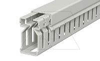 Перфокороб LK4 30015, органайзер для шкафов, 30 x 15 мм (глубина х ширина крышки), L=2000мм, RAL 7030 серый