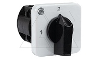 Переключатель BS 25 55 U, 2P, 25A, тип 1-2 (90°), 2NO на 1_2, на дверь, фронт IP40