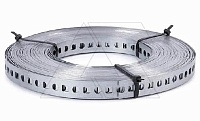 Лента 5055 LI12 FS RU монтажная перфорированная в карт. упак., 12x0,55мм, L=25м, перфор. Ø5,2мм, сталь, гальван. оцинк.