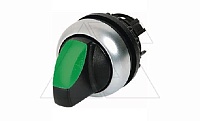 Переключатель I-0-II (60o, фикс.) с зел. рукояткой с подсв. Titan M22-WRLK3-G, IP66