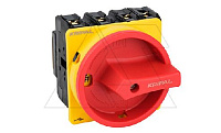 Выключатель нагрузки UKP5-4100/EA/SVB, 3Р+N, 100А/AC21, 37kW/AC23A, 440VAC, красная блок. рукоятка, монтаж на дверь, IP20(контакты)/IP65(фронт)