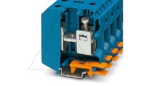 Клемма для высокого тока UKH 50 BU /20mm, винтовая, 2 присоед., 50(max 70)mm2, 150A, 1000V, синяя