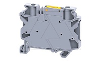 Клемма с ножевым размыкателем CYK4 /6x58,8mm, винтовая, 2 присоед., 4(max 6)mm2, 28A, 1000V, серая