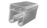 Держатель маркировки проводника PMF-01 90120, продевание, D кабеля 2-3,7mm, 0,5-2,5mm2, длина 15mm, PVC, прозрачный (упак. 4000шт.)