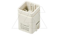 Корпус вставки контактной, размер H3A, тип вилка, 12P+PE, 10A, 400V, обжимной контакт