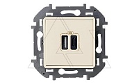 Inspiria - Зарядное устройство с двумя USB-разъемами Type A + Type C, 3000mA, 5В (сл.кость/стикерованный)