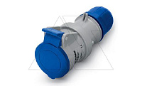 Разъем пром. силовой CEE кабельный, гнездо, 32A, 2P+E 6h, 200_250VAC 50/60Hz, IP44/IP54, серия OPTIMA (стикерованный)