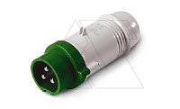 Разъем пром. силовой CEE кабельный, штекер, 32A, 3P 4h, 20_25/40_50VAC 100_200Hz, IP44, серия IEC309