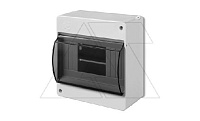 Коробка электротехническая для пломбировки MINI S-6, 6M, без клемм, дымчатая дверца, 140x130x66mm, IP30