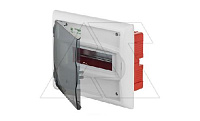 Щит встраив. ECO BOX 1x8M, N/PE 2x 2x16+5x10mm2, дымчатая пласт. дверь, белый RAL9003, 240x300x102mm, IP40 (стикерованный)
