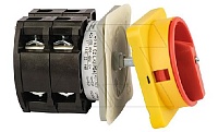 Переключатель BS 63 92 LK (IP54), аварийный, 4P, 63A, тип 0-1, 22kW(400VAC по АС-23), на дверь, красная блокируемая в 0 рукоятка, фронт IP54