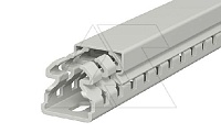 Перфокороб LKV 25025, органайзер для шкафов, 25 x 25 мм (глубина х ширина крышки), L=2000мм, RAL 7030 серый