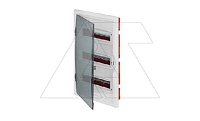 Щит встраив. ECO BOX 3x12M, N/PE 4x 2x16+7x10mm2, дымчатая пласт. дверь, белый RAL9003, 560x350x102mm, IP40