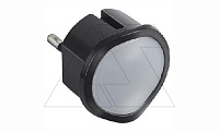 Ночник-сьемный фонарик со встроенным светорегулятором 10А, 230В, 0.06 Вт, черный