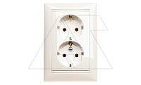 Valena - Розетка 2x2P+E нем. стд., сл.кость