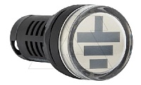 Указатель положения заземлителя AD116-22W, "земля" красный/зеленый, LED 220VAC/DC, IP50, 22mm