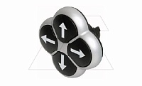 Кнопка счетверенная M22-D4-S-X7, IP66, без фиксации, 4 черные кнопки со стрелками