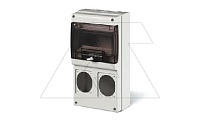 Щит комбинированный навесной M340, 8M + 2x 70x87, 184x340x106mm, IP66, серия DOMINO