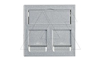 Корпус DTG-2RM AL1 для 2хRJ45 тип RM, пустой, 2M, прямой вывод, алюминий, поликарбонат