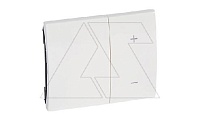 Galea Life - Обрамление для светорегулятора с блокировкой, White