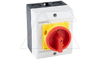 Выключатель нагрузки UKP1-432, 3Р+N, 32А/AC21, 11kW/AC23A, 440VAC, красная блок. рукоятка, в корпусе IP65