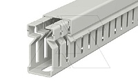 Перфокороб LK4 30015, органайзер для шкафов, 30 x 15 мм (глубина х ширина крышки), L=2000мм, RAL 7030 серый
