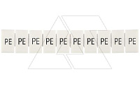 Маркировка клеммных модулей CA509/K5/H/PE для клемм 5mm, гориз. "PE" (упак. 100шт.)
