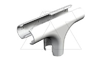 Секция 2953 T M25 LGR Т-образная, трубы Quick-Pipe разъемная, IP44, наружн. Ø31,2мм, серый, ПВХ