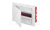 Щит встраив. ECO BOX 1x12M, N/PE 2x 2x16+7x10mm2, белая пласт. дверь, белый RAL9003, 240x360x106mm, IP40 (стикерованный)