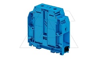 Клемма ZS150-BL/31 винтовой зажим, для нейтрали, 309А, 1000В, синий