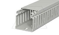 Перфокороб LKV 50050, органайзер для шкафов, 50 x 50 мм (глубина х ширина крышки), L=2000мм, RAL 7030 серый