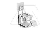 Крепление 2031 10 Grip 10 групповое, захват, до 10 кабелей NYM 3х1,5мм², F=0,32kN, RAL 7035, серый полипропилен