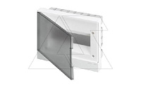 Щиток встраив. ABB Basic E BEF402212, 12M, прозр. серая дверь, 63A, IP40, 300x220x102mm, 2хPEN-шина