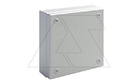 Коробка распределительная EGRAN 300x300x80 (ВxШxГ) с крышкой на 4-ех невыпадающих 1/4 винтах, сталь 1,2мм, RAL7035, IP66
