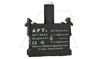 Блок индикатора, желтый, LED, 220VAC/DC, монтаж на адаптер, для PB1 и PB3 серий